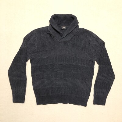 RRL BLACK INDIGO MOTORCYCLE KNIT