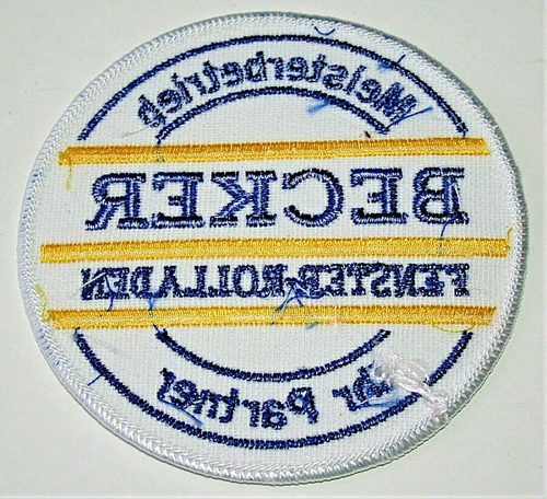 Vtg German Meisterbetrieb Becker Fenster-Rolladen lhr Partner Patch - Foto 2 di 2