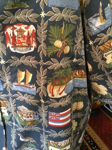 Camisas hawaianas para hombre dos paletas 100 % algodón vintage se ve nuevo - Imagen 6 de 9