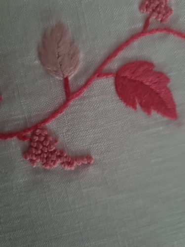 Reichhaltiges Laken in reiner Leinen mit Stickerei Handarbeit - Bild 4 von 18