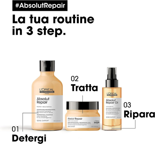 L'Oréal Professionnel Paris Shampoo Professionale per Capelli Secchi E Danneggia - Foto 8 di 14