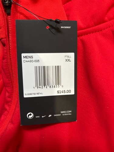 Nike Team Woven Dri-Fit Full Zip Jacke, rot, XX-Large - Bild 4 von 4