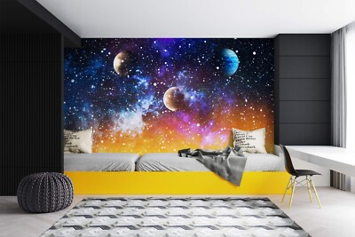 3D Planet Stern M12260 Tapete Wandbild Selbstklebend Abnehmbare Aufkleber Eve