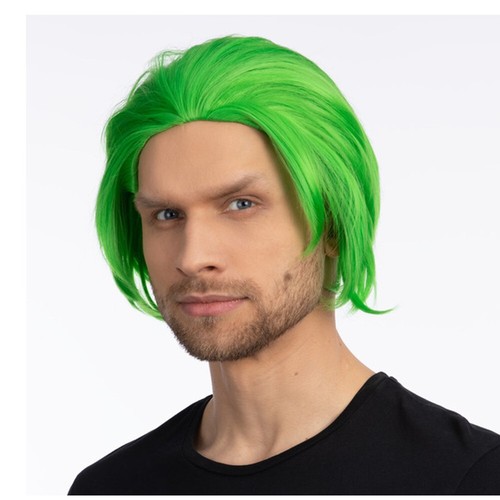 Pelucas de disfraz foto utilería Halloween peluca larga rizada para hombre peluca corta larga para hombre - Imagen 25 de 43