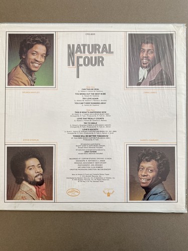 Natural Four Self Titled Lp 1974 In Shrink Curtom Records - Bild 5 von 5