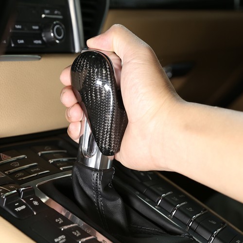 Real Carbon Fiber Center Gear Shift Knob Trim Cover For Porsche Macan 95B 14-20 - Picture 18 of 23