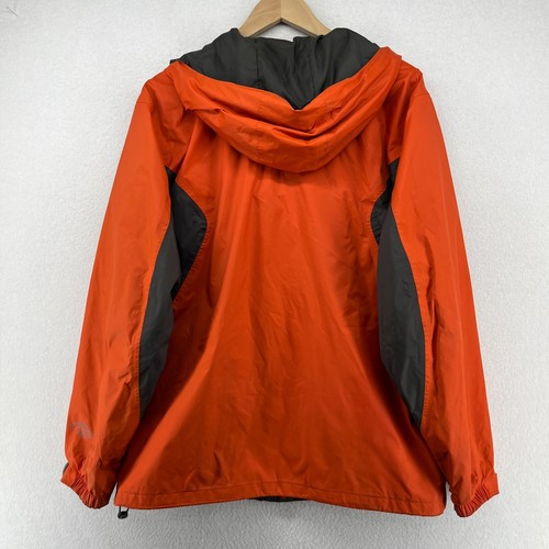 COLUMBIA Jacket Mens M Windbreaker Omni-Tech Packable Hooded Orange - Picture 2 of 19