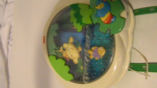 Fisher Price Rainforest Waterfall Soother Jungle PeekAboo Baby Crib Rail Toy (A) - Video 1 of 1