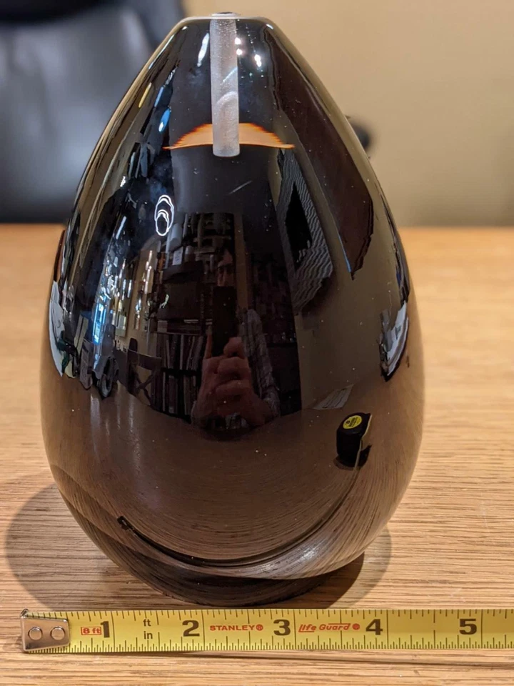 Solid (Heavy) Clear Glass Lined w/Brown Pendant Shade Only (Tech Lighting Alina) - Image 4 of 4