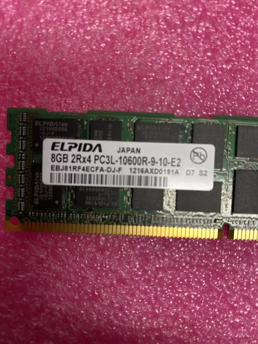 IBM Elpida 32GB (8GB x 4) 2Rx4 PC3L-10600R EBJ81RF4ECFA-DJ-F - Picture 4 of 4