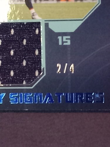 2020 Panini Playbook Tim Tebow Hail Mary Signatures Game Used Jersey Auto /4 - Picture 2 of 4