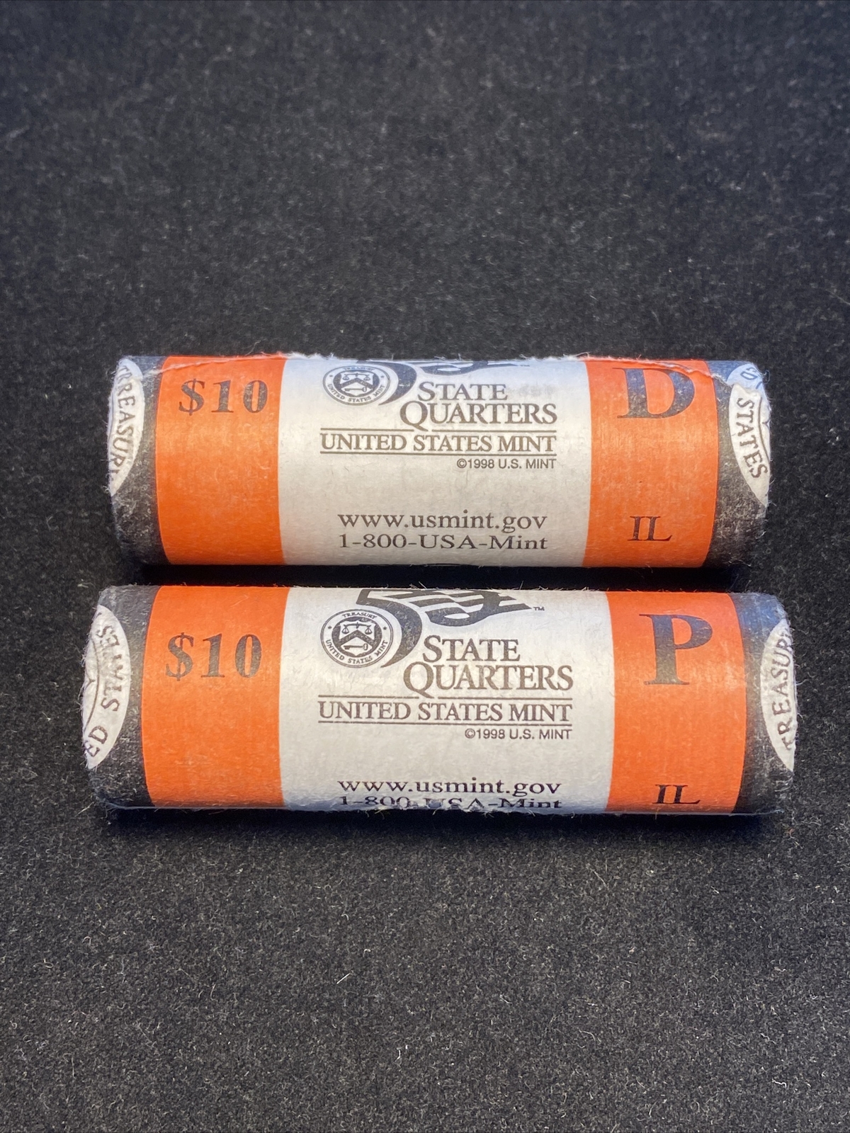 2003 Illinois Uncirculated Quarter Rolls + Philadelphia & Denver