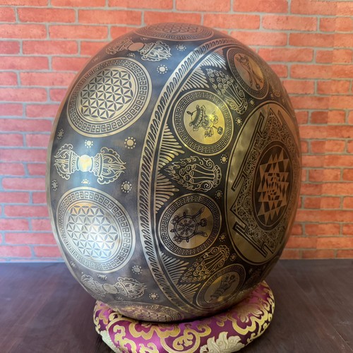 20 inches large standing feet Therapy Tibetan Singing bowl-Premium healing bowl - Picture 3 of 5