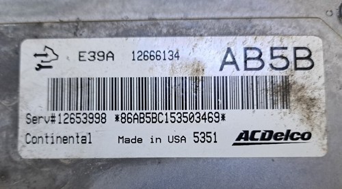 Chevrolet Impala 2014-2016 módulo de control informático motor OEM AB5B - Imagen 2 de 3