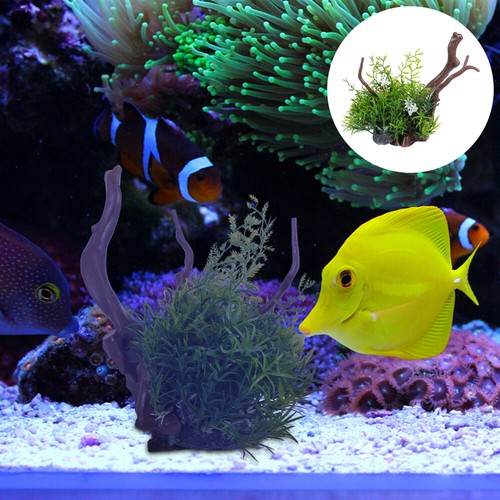 Artificial Branch with Weighted Base Decorative vente Aquarium Plant