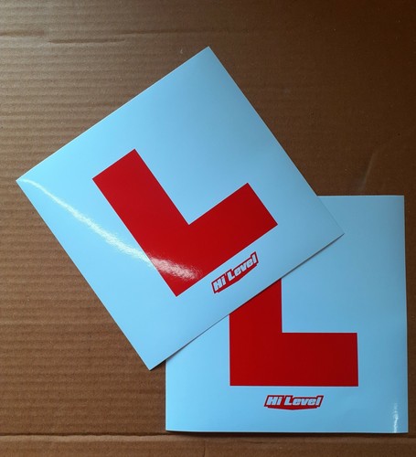 Learner L Plates for Motorcycle or Scooter STICK ON Motorbike L Plate Set - Apr! - Picture 2 of 2