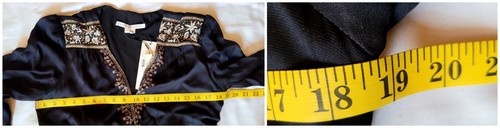 Veronica Beard Damen Blasius Bordüre Wickel Midi Kleid 2 $ 798 Neu mit Etikett - Bild 3 von 14