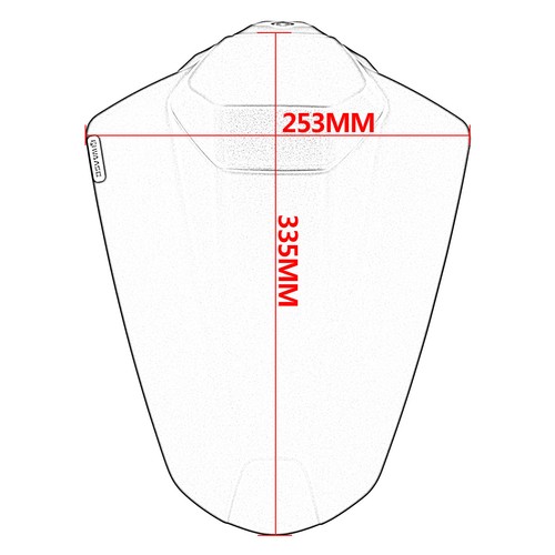 Rosso sella sellino posteriore passeggero per DUCATI Monster 937 950 2021-2023 - Picture 10 of 10