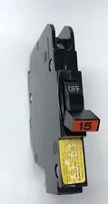 Federal Pacific Circuit Breaker FPE 1 Pole 15 Amp 120V Thin
