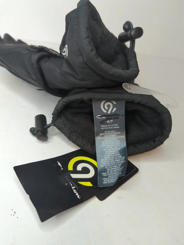 Guantes de esquí Champion gris negro para niño talla 4/7 Foto 4 de 4