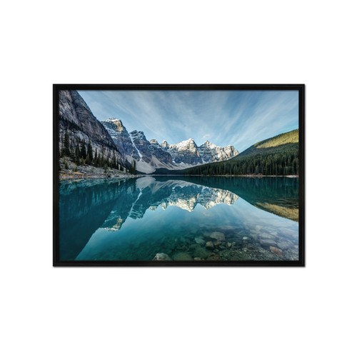 3D Mountain Lake Forest 8 Framed Poster Home Decor Print Painting Art WALLPAPER - Picture 8 of 12