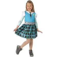 KINDER MONSTER HIGH FRANKIE STEIN KOSTÜM # Halloween Karneval Kleid Zombie Party