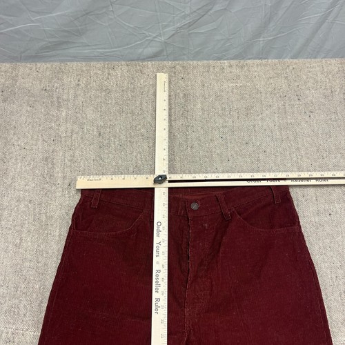 Vintage Levi's 519 Corduroy Pants Mens 36x30 Red 1980s USA - Picture 7 of 9