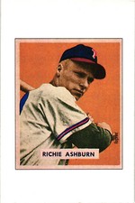 1989 Bowman Reprint Inserts #1 Richie Ashburn 49