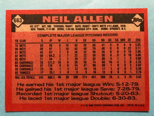 1986 Topps Baseball Cards - Card 600 - 760 Pick your favorite player - Picture 100 of 260