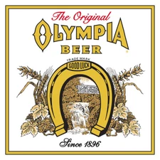 Vintage Olympia beer ad reproduction steel sign bar pub decor