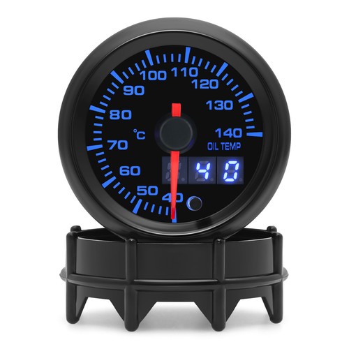 2" 52mm Digital&Pointer 7 Color LED Oil Temp Gauge Oil Temperature Meter+Sensor - Picture 5 of 17