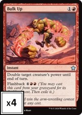 MTG (x4) Bulk Up (x4) Playset (Foundations U#080) NM/LP