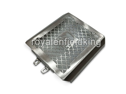 Fit For Royal Enfield "Bear 650 Silver Radiator Guard" - Picture 5 of 8