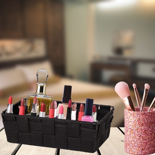 Aufbewahrungsbox 4 Stück Dekobox Rattan-Modern Korb Bad Küche Büro Deko ( NEU ) - Bild 4 von 6