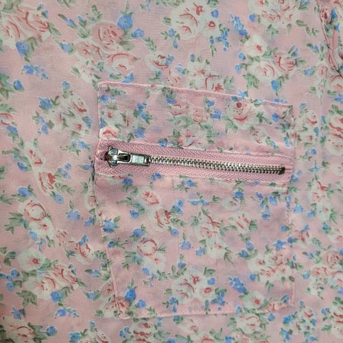 New Look Blouse Women Size 12 Pink Floral Sleeveless Tunic Top - Picture 5 of 10