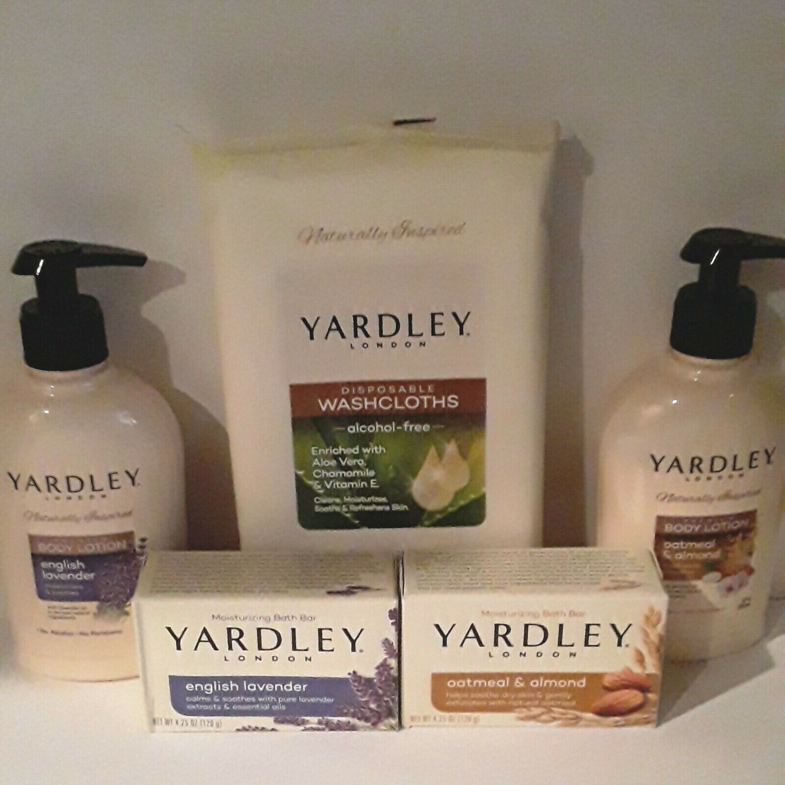 Yardley London Spa Set Disposable Washcloths/ Body Lotion/ Moisturizing