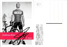 Andreas Klier Team Telekom T-Mobile Autograph Autograph Card AK Cycling