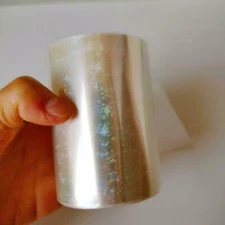 Holographic Vinyl Film Hot Stamping Foil Paper Scrapbooking Decal Craft DIY Acc