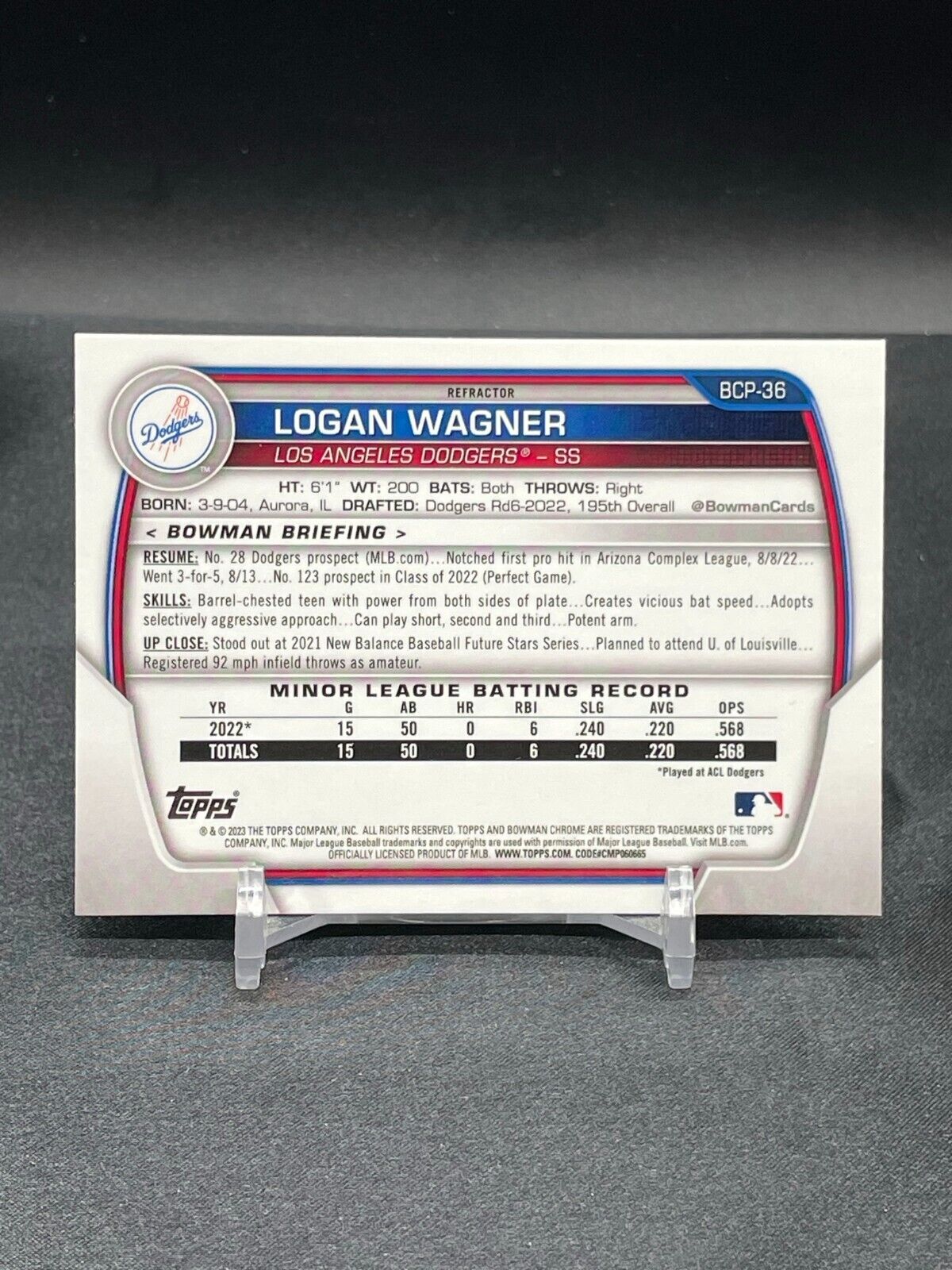 2023 Bowman Chrome LUNAR GLOW REFRACTOR (BCP-1 to BCP-150) - *You Pick the Card* - Picture 124 of 152