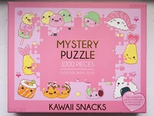 Kawaii Snacks 1000 Pc. Mystery Puzzle: Brand New-Sealed Box!