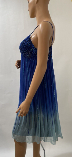 Patra Dress blue ombre size 10 medium embroidered - Picture 5 of 13