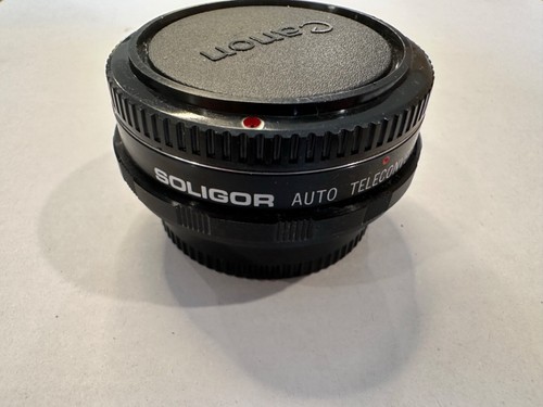 Soligor Auto Teleconverter 1.5X fits Canon FD made in Japan / both covers & case - Picture 2 of 6