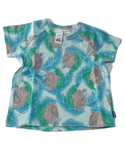 Bonds PJ Kids Short Sleep Set Toddler Size 3 Light Blue Rhino Jungle BNWT - Picture 4 of 8