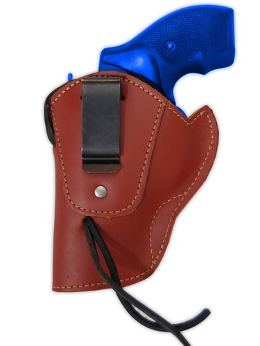 NEW Barsony Burgundy Leather Western Style Holster Ruger RIA Snub Nose 2" Rev - Picture 5 of 5