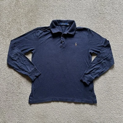 POLO RALPH LAUREN Herren Polohemd Gr M Polo Poloshirt T Shirt Logo 16011 Blau - Bild 1 von 4
