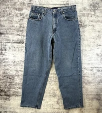 Levi's Silver Tab Baggy Vintage Blue Jeans Purple Label Men's 34x32 *Read*