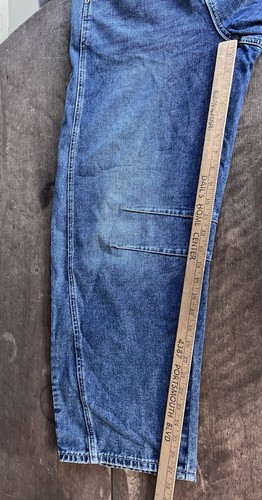 VTG 80s 90s Unbranded Barrell Leg Blue Jeans Baggy Y2K Grunge Skater HipHop34x27 - Picture 8 of 13