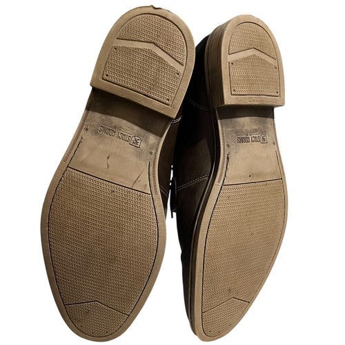 Botas Chukka Stacy Adams Cagney Cuero Marrón Para Hombre Talla 12 W Clásicas Minimalistas - Imagen 5 de 7