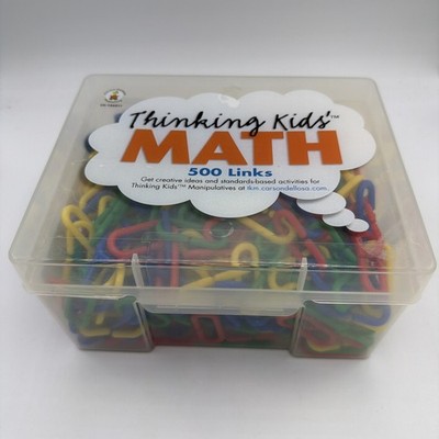 Thinking Kids MATH Manipulatives 500 LINKS Carson-Dellosa In Case 