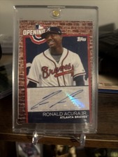 2019 Topps Opening Day Auto Ronald Acuna Jr #ODA-RA Autograph Atlanta Braves